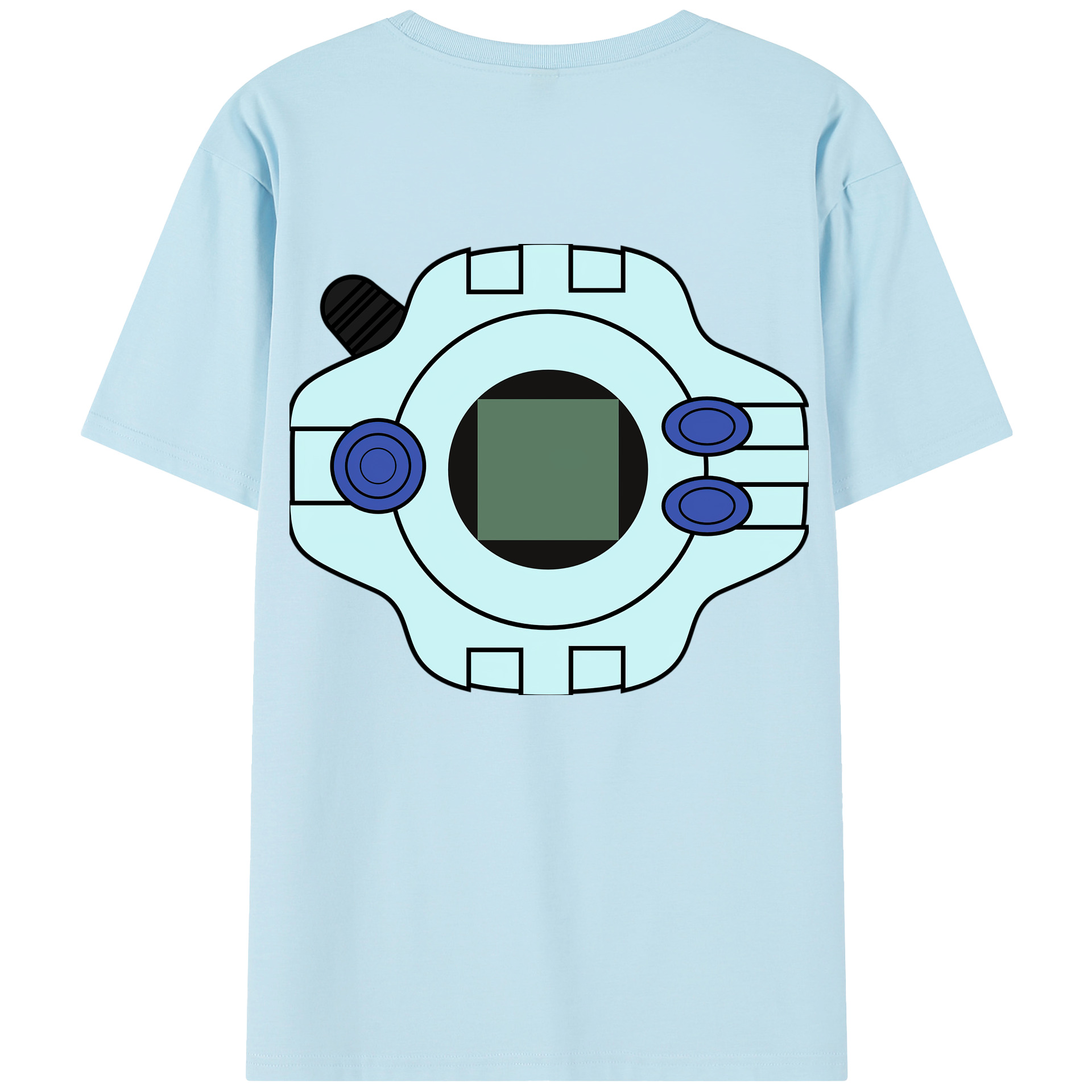 （画像用） Digimon デジタルモンスター/デジモン 綿100％半袖Tシャツ（背面プリント）